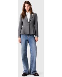Maje - Short Slim-Fit Suit Jacket - Lyst
