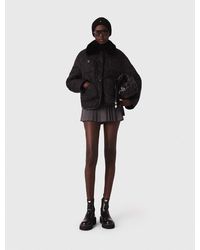 Maje - Reversible Sequin Puffer Jacket - Lyst