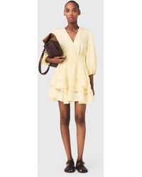 Maje - Short Ruffled Dress - Lyst