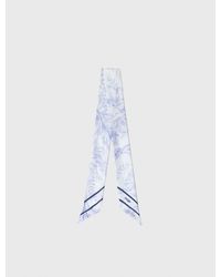 Maje - Floral Print Silk Scarf - Lyst