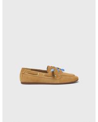 Maje - Bootsschuh Aus Veloursleder - Lyst