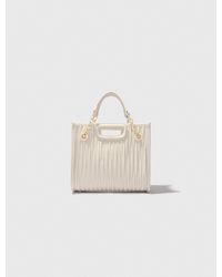 Maje - Mini Quilted Leather Tote Bag - Lyst