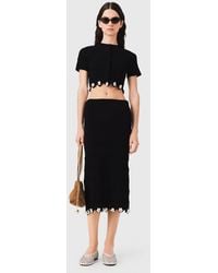 Maje - Cardigan With Floral Jewel Details - Lyst