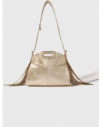 Maje - Miss M Mini Metallic Leather Bag - Lyst