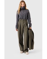Maje - Wide-Leg Suit Trousers With Pleats - Lyst