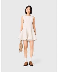 Maje - Short Flared Tweed Dress - Lyst