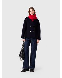 Maje - Fitted Double-Faced Coat - Lyst