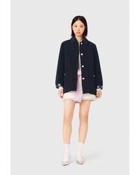 Maje - Reversible Faux Shearling Jacket - Lyst