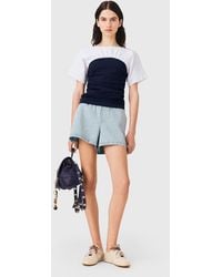 Maje - Pleated Jersey Top - Lyst