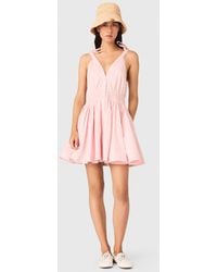Maje - Short Flared Cotton Dress - Lyst