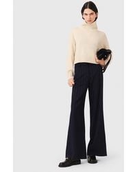 Maje - High-Neck Cashmere Jumper - Lyst