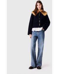 Maje - Short Double-Faced Coat - Lyst
