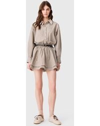 Maje - Short Rhinestone Checked Dress - Lyst