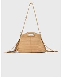 Maje - Raffia Effect Miss M Mini Bag - Lyst