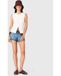 Maje - Embroidered Linen-Blend Jacket - Lyst