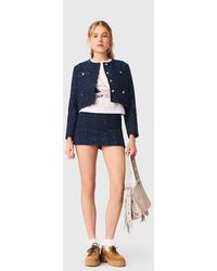 Maje - Short Jacket With Patch Pockets - Lyst