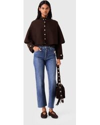 Maje - Cape-Effect Cardigan - Lyst