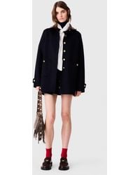 Maje - Double-Faced Mid-Length Coat - Lyst