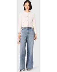 Maje - Pearl-Trimmed Tweed Jacket - Lyst