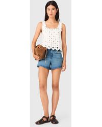 Maje - Mirrored Crochet Top - Lyst