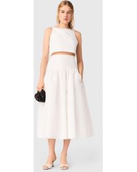 Maje - Jewelled Collar Taffeta Crop Top - Lyst