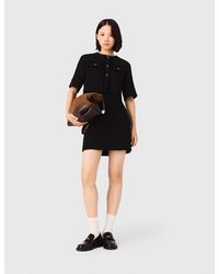 Maje - 2-In-1 Shiny Tweed Dress - Lyst