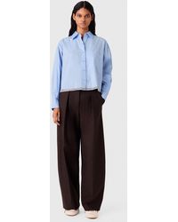 Maje - Cropped Shirt With Chain Trim - Lyst