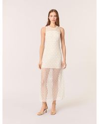 Maje - Beaded Crochet Maxi Dress - Lyst