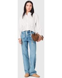 Maje - Straight Jeans With Chains - Lyst