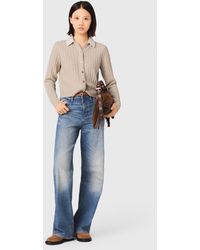 Maje - Cardigan With Removable Bead Collar - Lyst