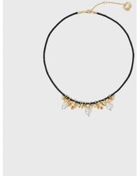 Maje - Flower Detail Cord Necklace - Lyst