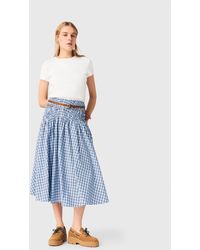Maje - Rhinestone Cotton Maxi Skirt - Lyst
