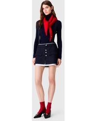 Maje - Contrast Tweed Shorts - Lyst