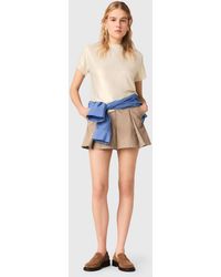 Maje - Lamé T-Shirt - Lyst
