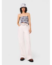 Maje - Weite Jeans, Hoher Bund - Lyst
