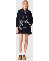 Maje - Short Jacket With Contrast Trim - Lyst