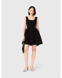 Maje - Short Embroidered Basket Knit Dress - Lyst