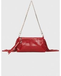 Maje - Pochette Miss M Pouch En Cuir Use - Lyst