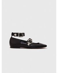Maje - Babies Aus Leder Mit Studs - Lyst