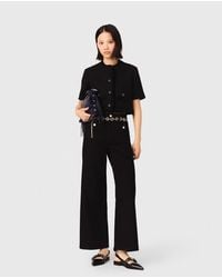 Maje - Short Shiny Tweed Jacket - Lyst