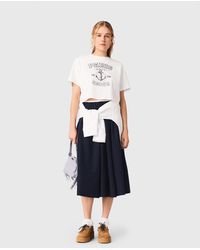Maje - Sailor-Print T-Shirt - Lyst