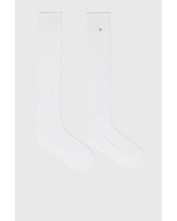 Maje - Knee-High Pointelle Socks - Lyst