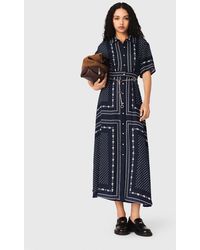 Maje - Flowy Patterned Maxi Dress - Lyst