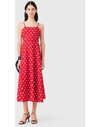 Maje - Backless Linen-Blend Maxi Dress - Lyst