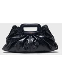 Maje - Milpli Mini-Clutch Craquelé-Leder - Lyst