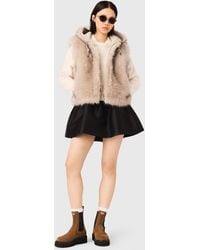 Maje - Short Faux Fur Jacket - Lyst