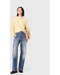 Maje - Jeans With Chain-Link Belt - Lyst