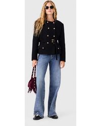 Maje - Mid-Length Double-Breasted Jacket - Lyst
