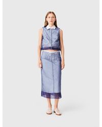 Maje - Cotton Top With Removable Organza - Lyst