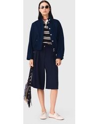 Maje - Cotton Bomber Jacket - Lyst